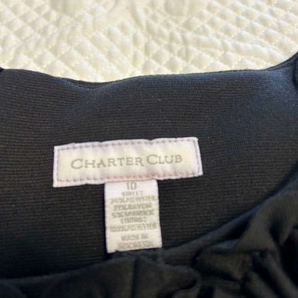 NWT Charter Club Black Dress - Picture 5 of 6